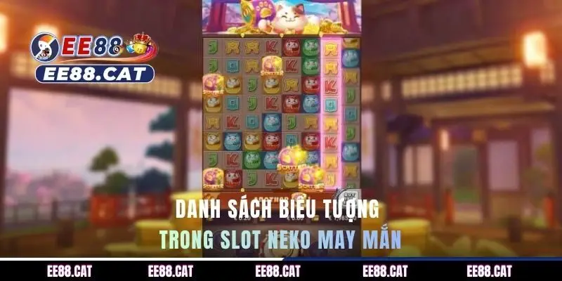 Danh sách biểu tượng trong game slot Neko May Mắn